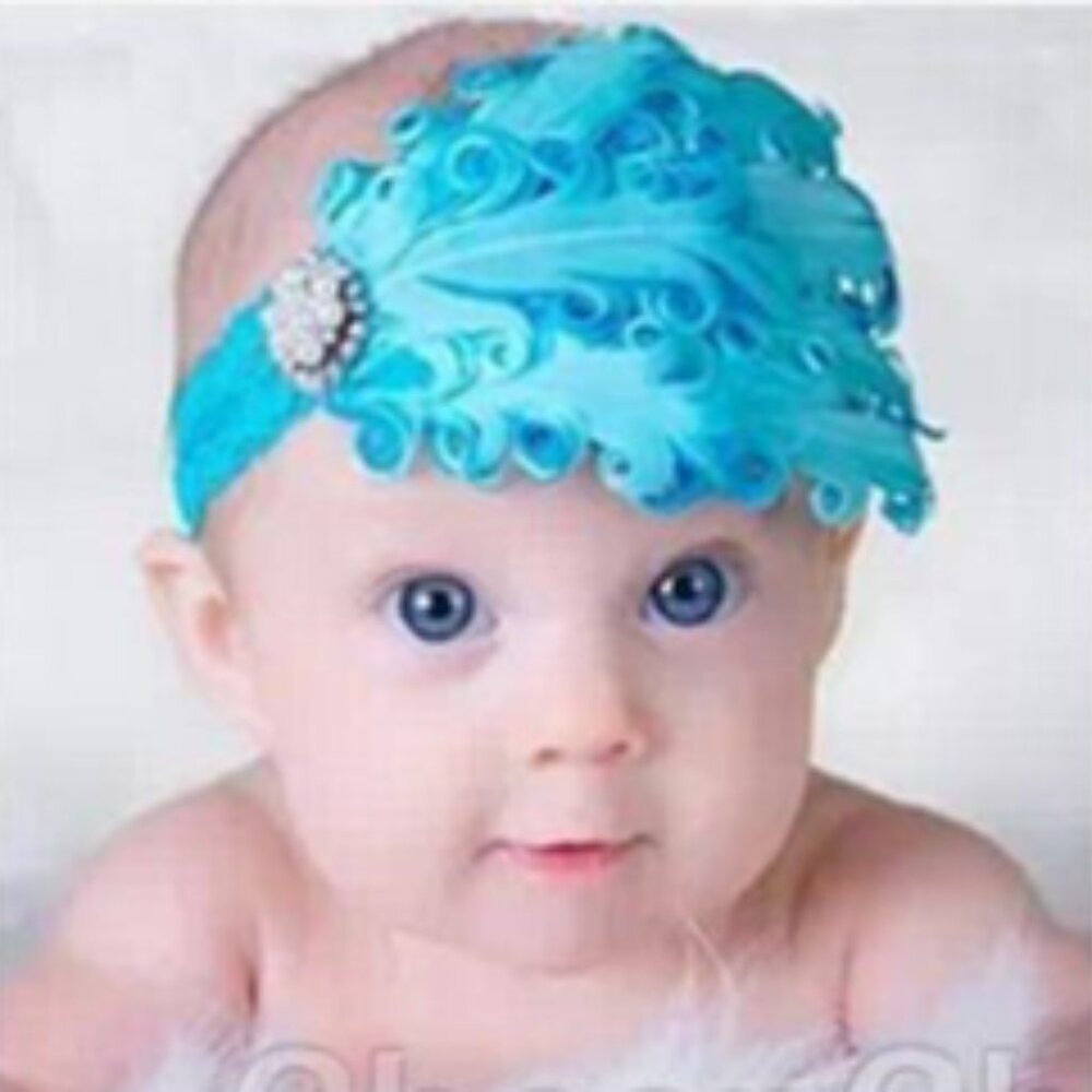 Feathered headband